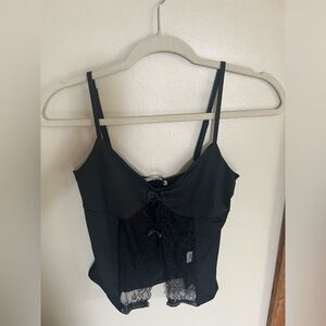 Pretty lace front detail top